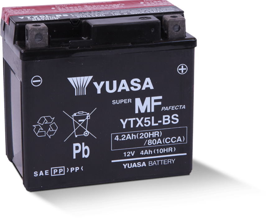 YUASA YTX5L-BS 12V 4Ah (10HR) 80 CCA
