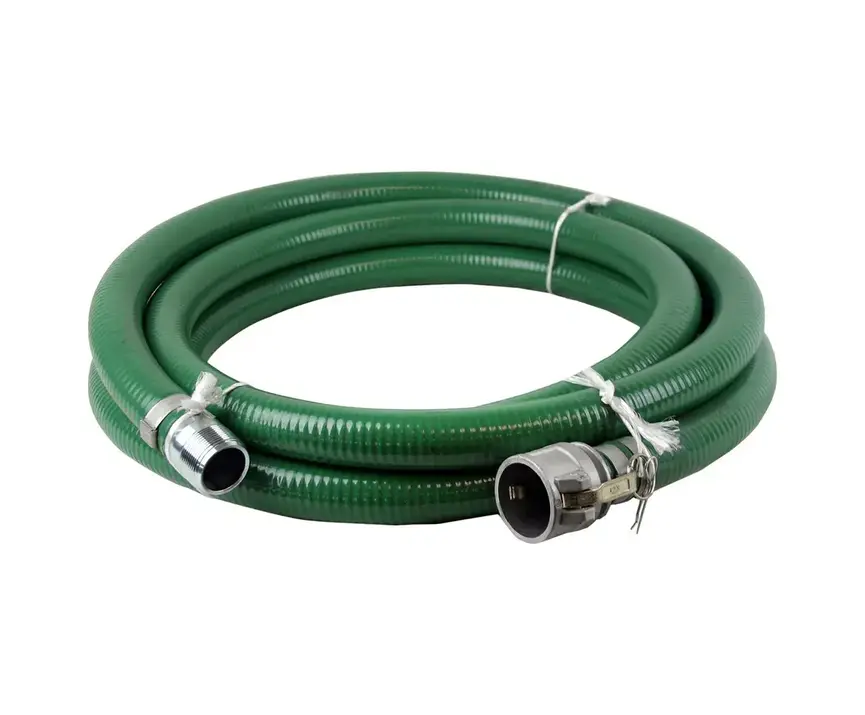20' GREEN PVC WATER SUCTION HOSE ASSEMBLY