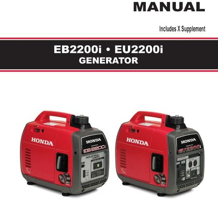 HONDA SHOP MANUAL EB2200i & EU2200i GENERATOR SECOND EDITION