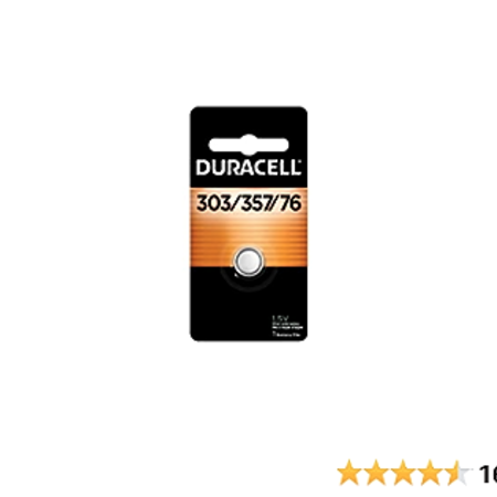 DURACELL 303/357/76 1.5V BUTTON CELL