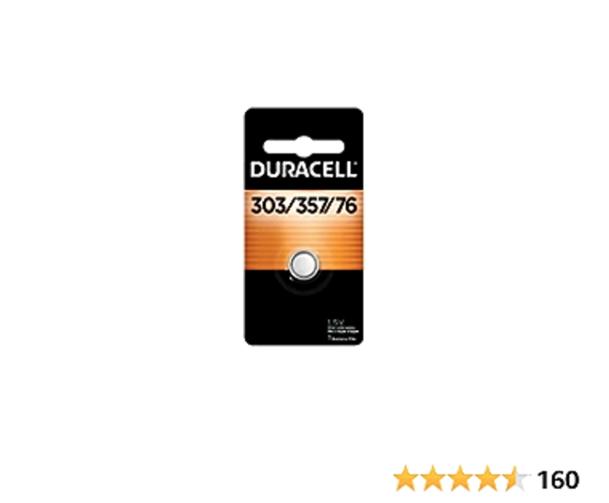 DURACELL 303/357/76 1.5V BUTTON CELL