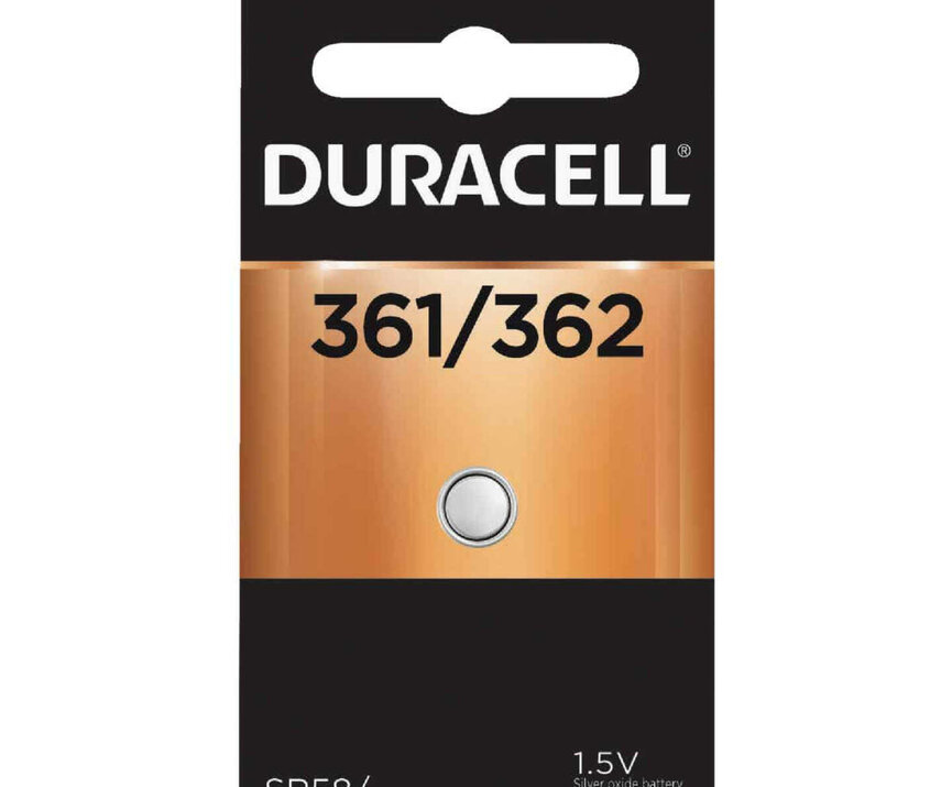1 Duracell 361/362 Silver Oxide Battery – SR721SW, AG11, LR721, V362