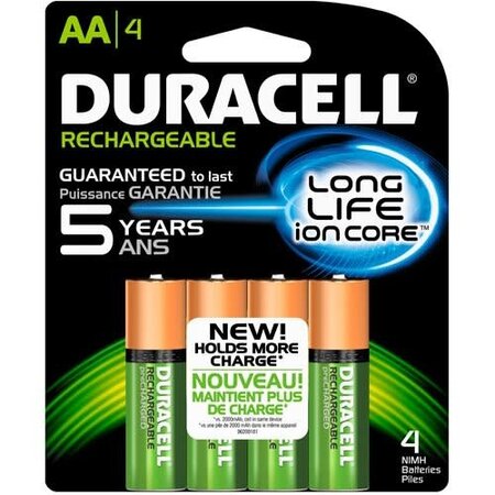 DURACELL AA RECHARGEABLE BATTERY - 4 PACK