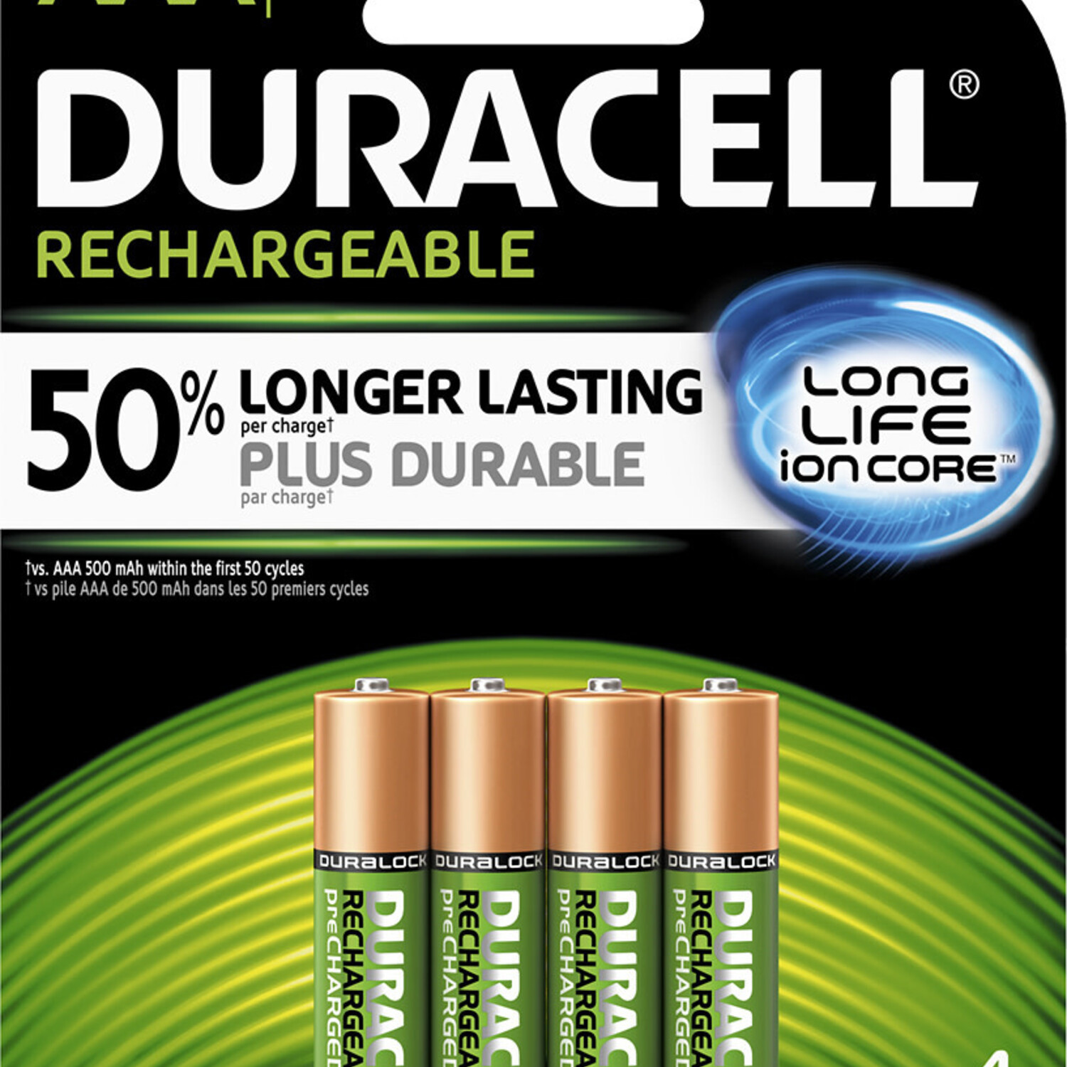 DURACELL DURACELL AAA RECHARGEABLE BATTERY 4 PACK The Battery Bar