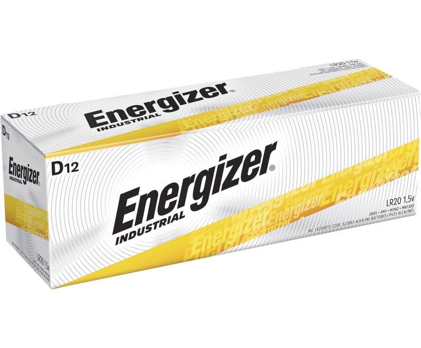 ENERGIZER INDUSTRIAL D ALKALINE (12 CELLS )