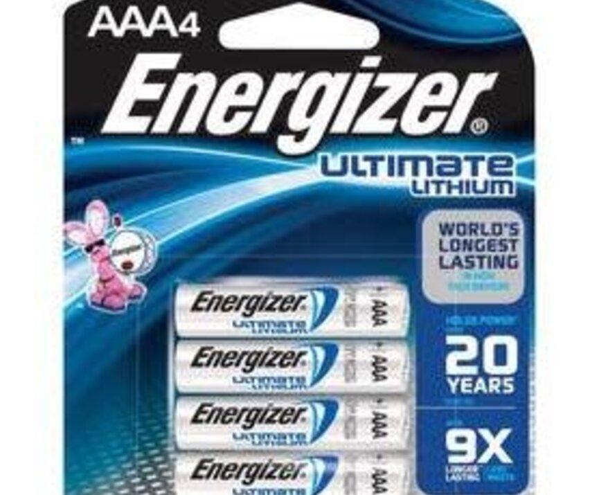 ENERGIZER ULTIMATE LITHIUM AAA BATTERY - 4PK