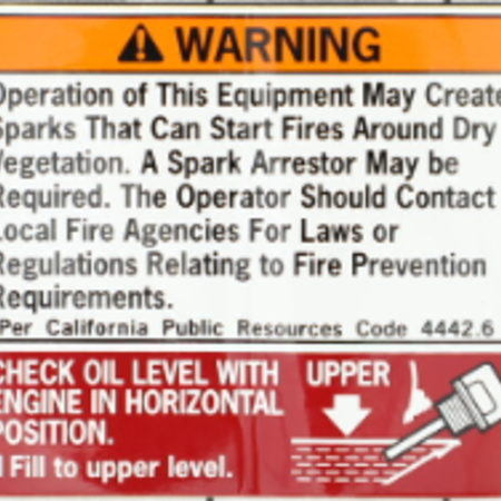 LABEL, SPARK WARNING