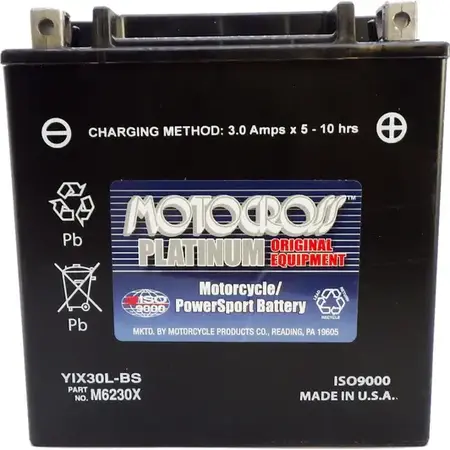 MOTOCROSS YIX30L-BS (12V 30Ah) 400 CCA