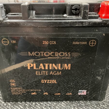 MOTOCROSS GYZ20L (12V 20Ah) 250 CCA