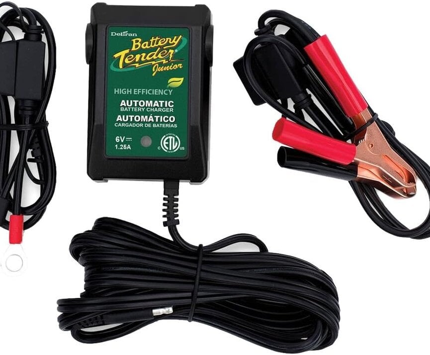 DELTRAN BATTERY TENDER JR 1.25A 6V BATTERY CHARGER AND MAINTAINER