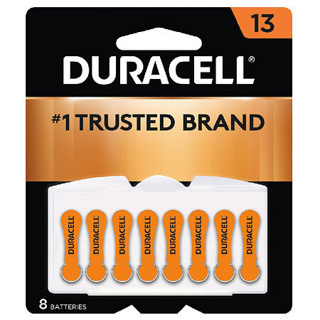 DURACELL Hearing Aid Size 13 Batteries - 8 COUNT