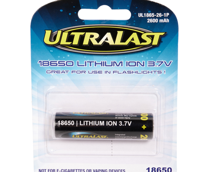 UltraLast 3.7 volt 2600mAh