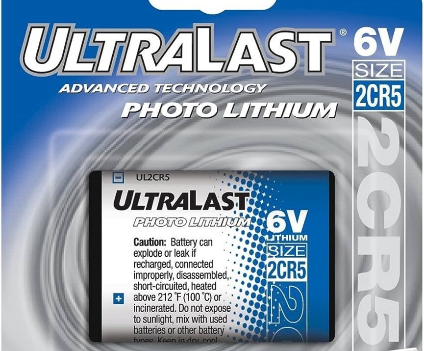 Ultralast 6 volt Photo Lithium battery