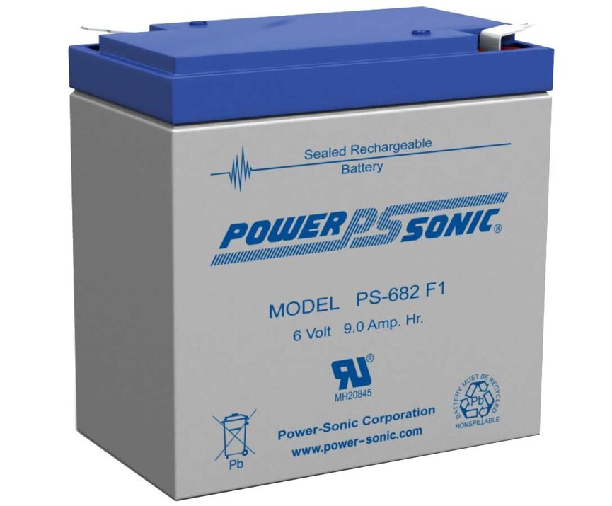 POWER-SONIC PS-682 F1 (6V 9Ah)