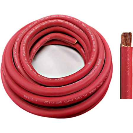 (2/0) 00 GAUGE WIRE /  COLOR: RED  / PRICE: PF