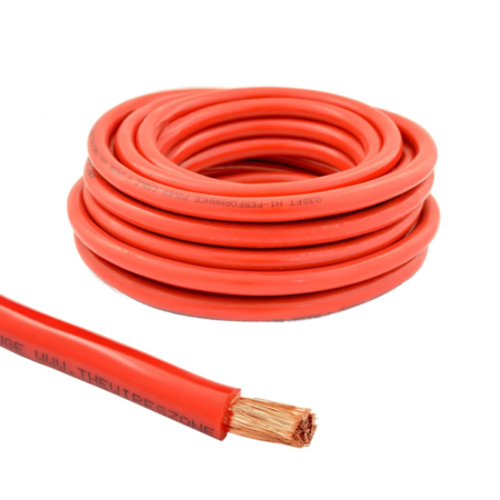 4 GAUGE WIRE /  COLOR: RED  / PRICE: PF