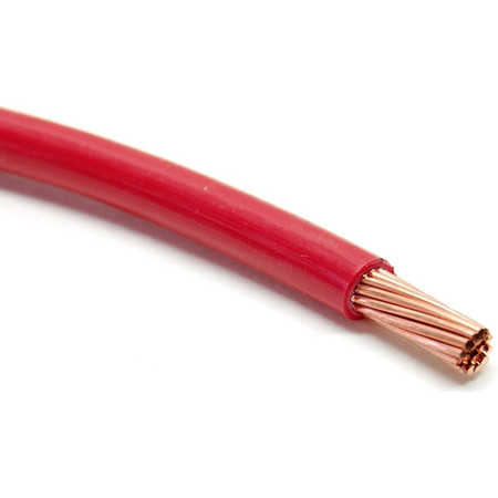 6 GAUGE WIRE /  COLOR: RED  / PRICE: PF