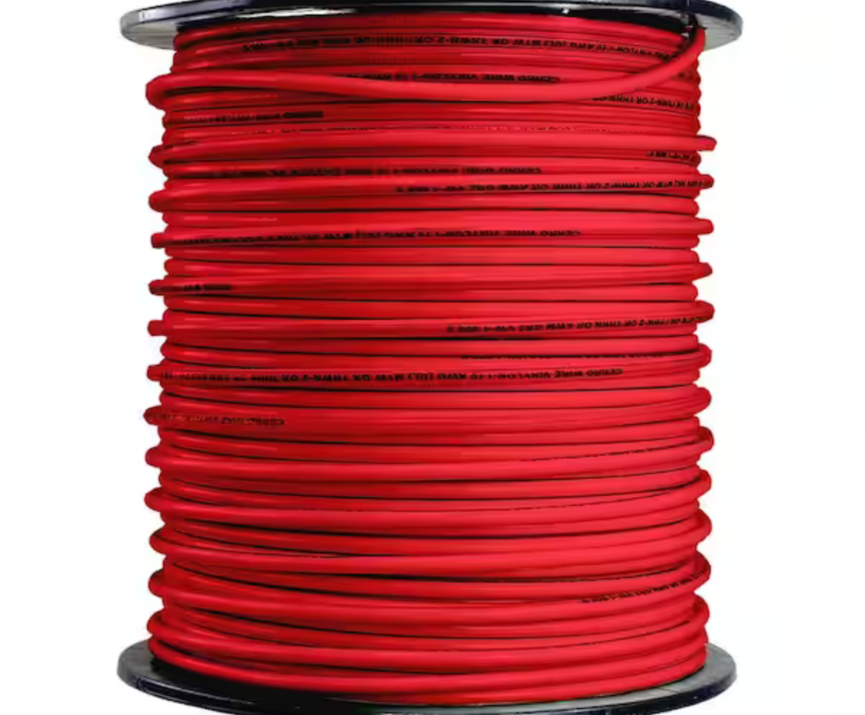 10 GAGE RED - WIRE Price per foot