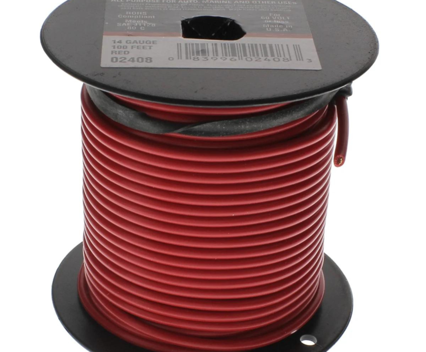 WIRE PRIMARY 12 GAUGE RED Price per foot