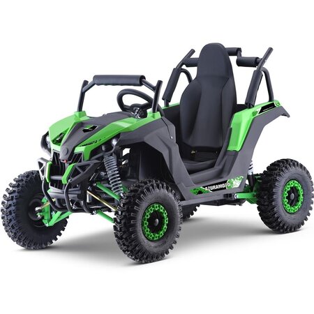 MotoTec Raider Kids UTV 48v 1200w Full Suspension GREEN