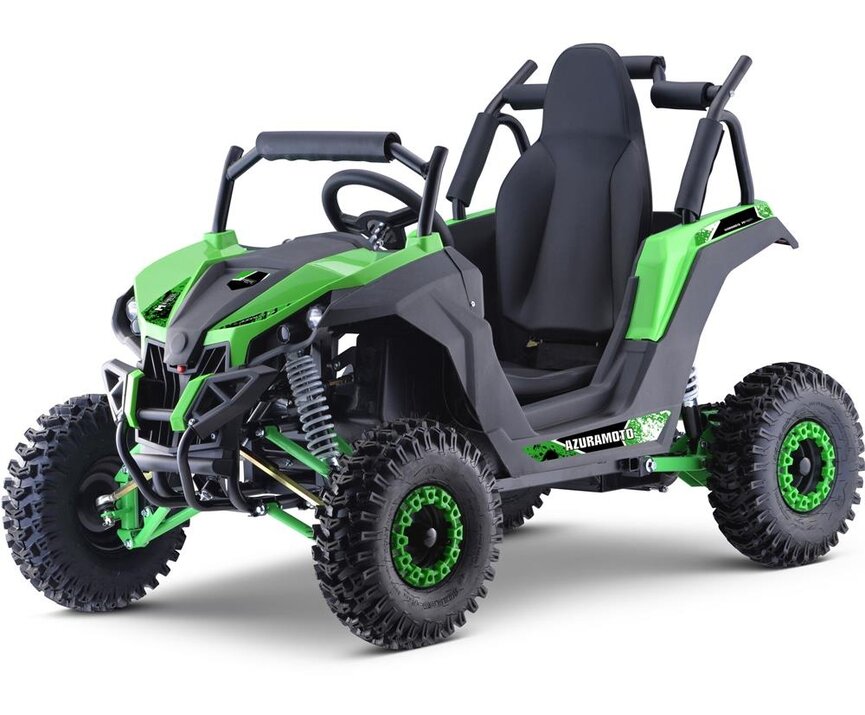 MotoTec Raider Kids UTV 48v 1200w Full Suspension GREEN