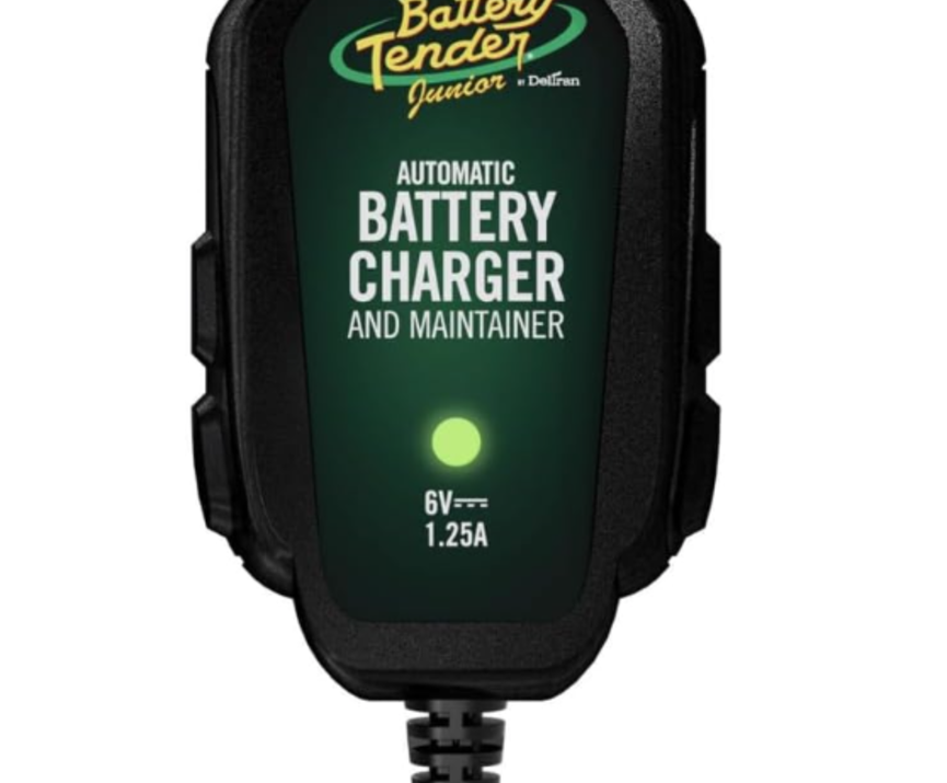 DELTRAN BATTERY TENDER JR 1.25A 6V BATTERY CHARGER AND MAINTAINER