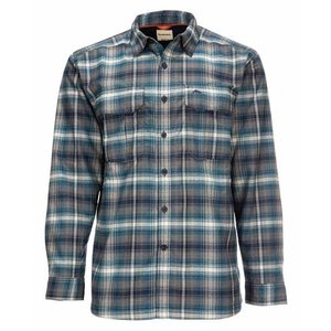 Simms Coldweather LS Shirt - Atlantis Steel Plaid