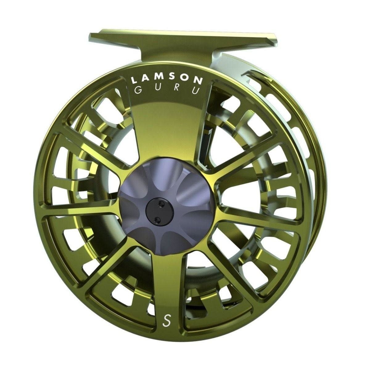 Lamson Guru S Fly Reel | Light Weight Large Arbor Fly Reel OG Olive Green / -5+ (4|5|6 wt)