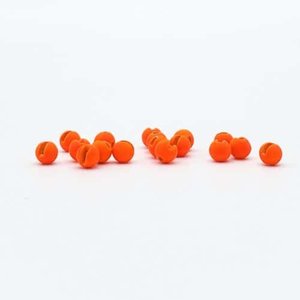 Firehole Stones Slotted Tungsten Beads Fire Orange