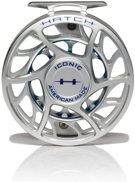 Hatch Iconic Fly Reel 5+ Black/Silver - Mid Arbor