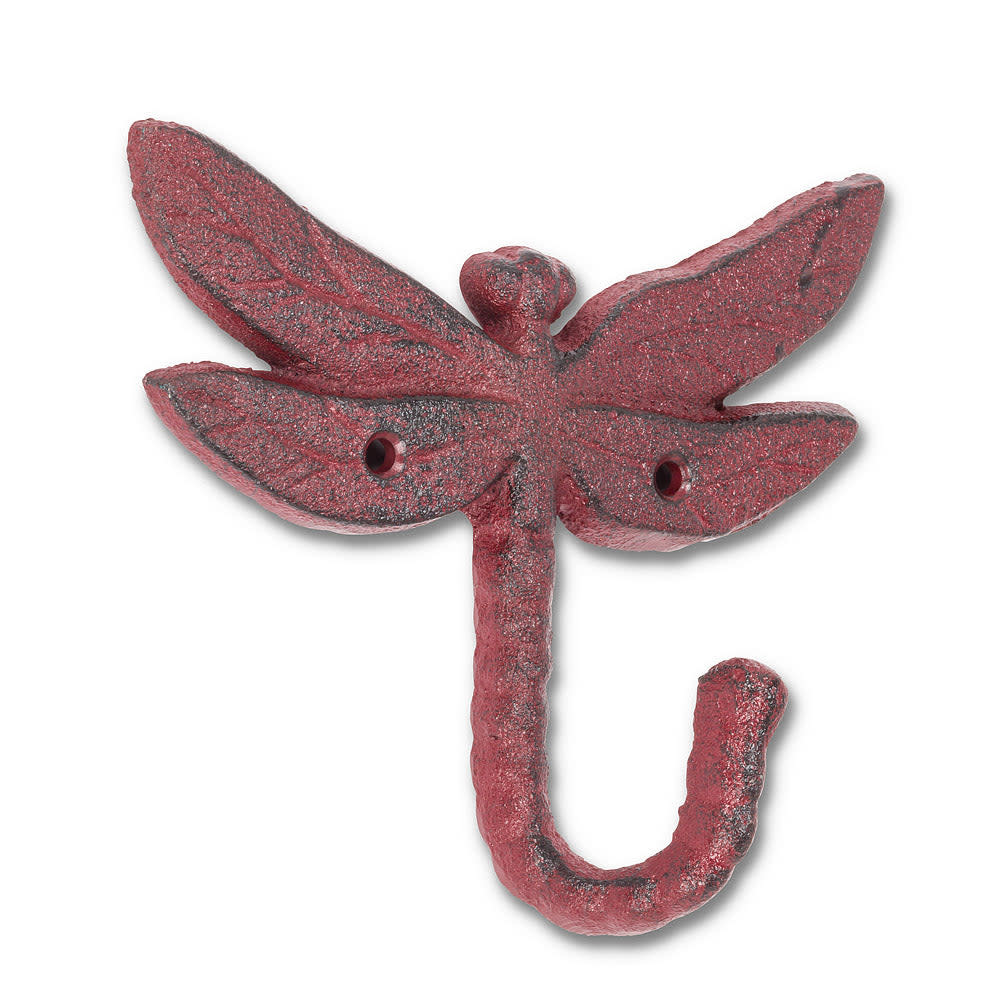 Cast Iron Dragonfly Hook Red Nostalgia