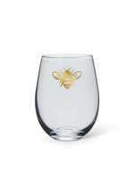 Gold Bee Stemless Glass