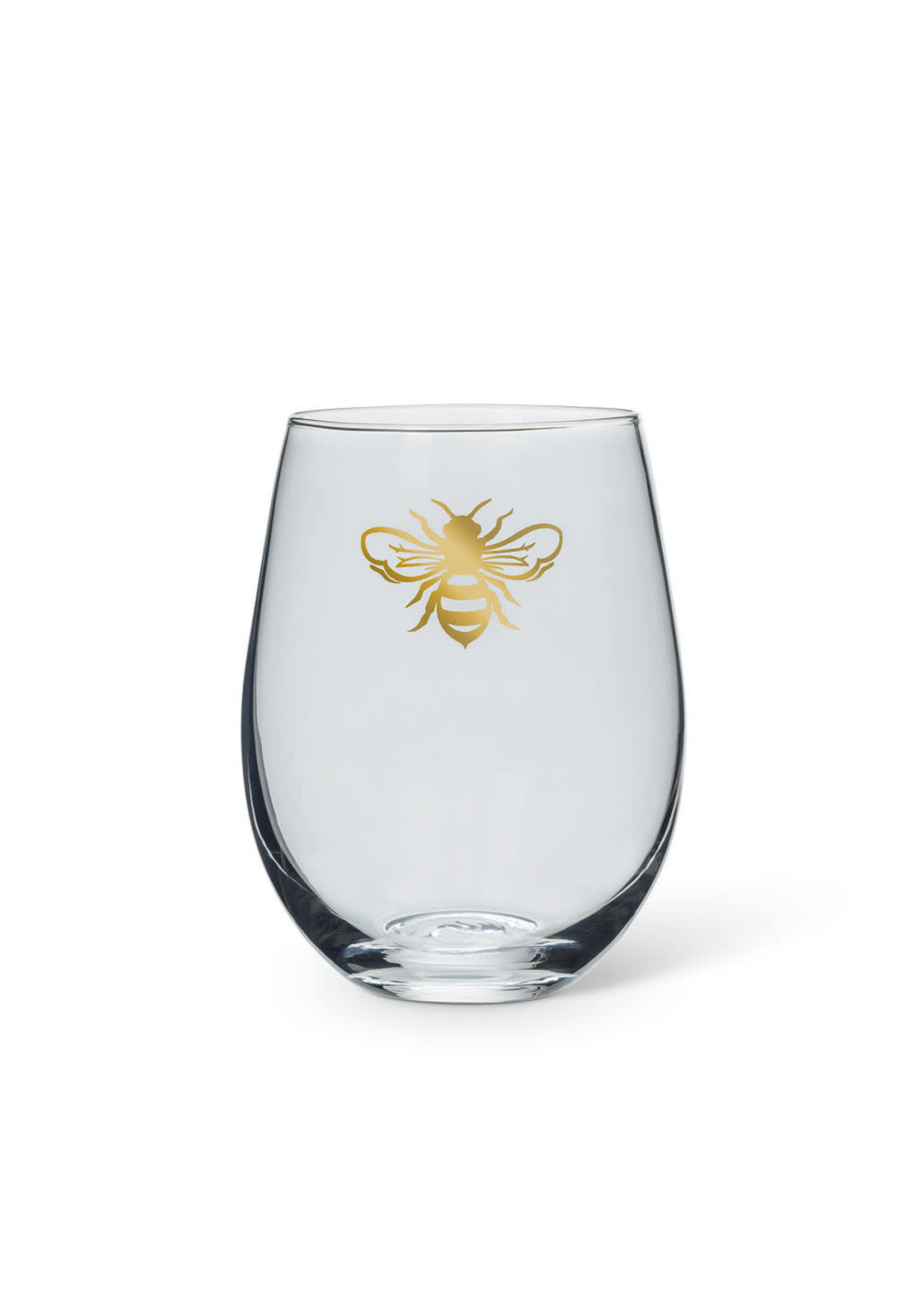 Gold Bee Stemless Glass