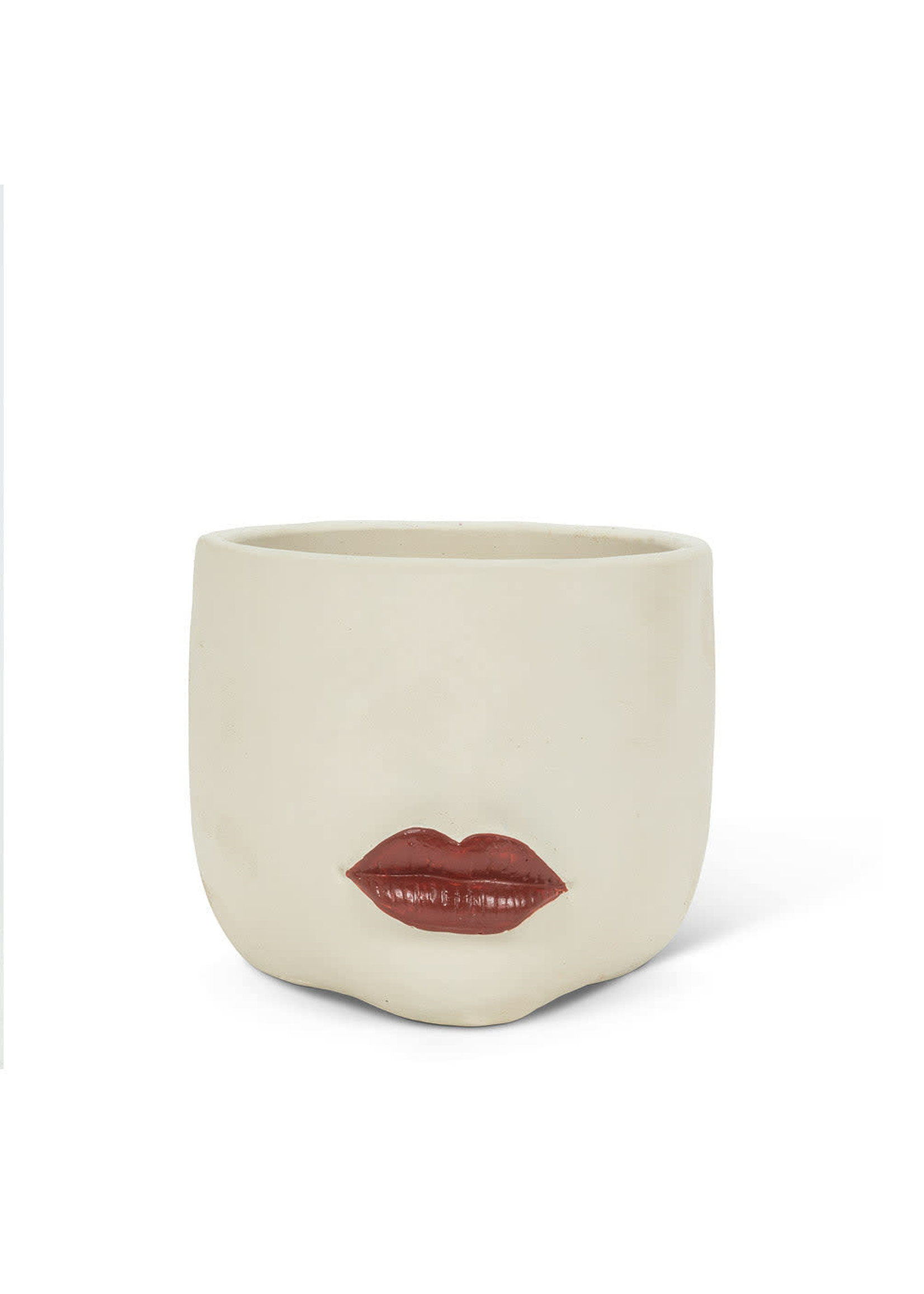 Small Red Lip Planter