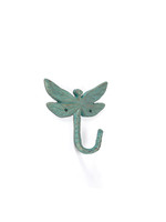 Cast Iron Dragonfly Hook Green