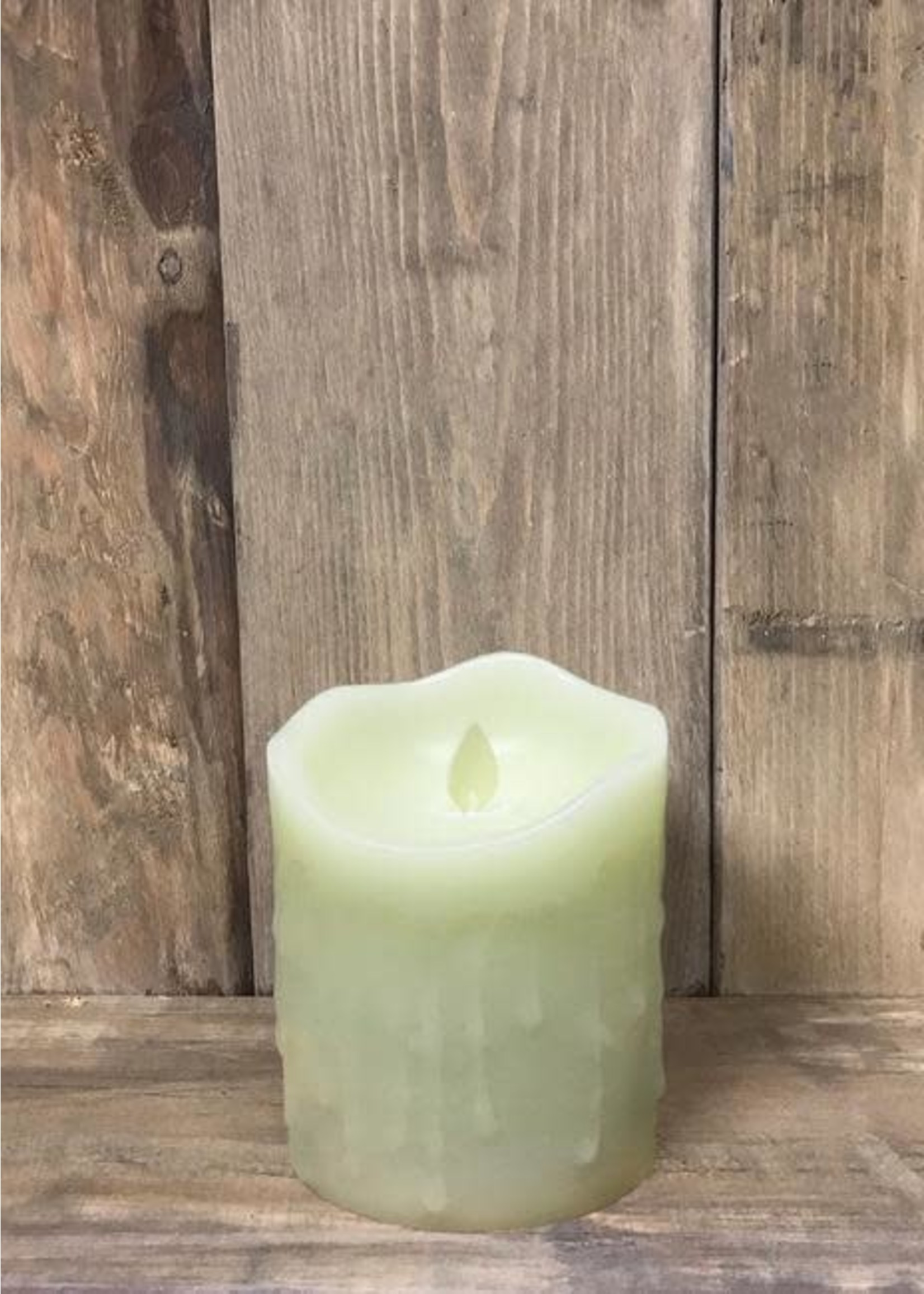 Ivory Moving Flame LED Pillar Candle