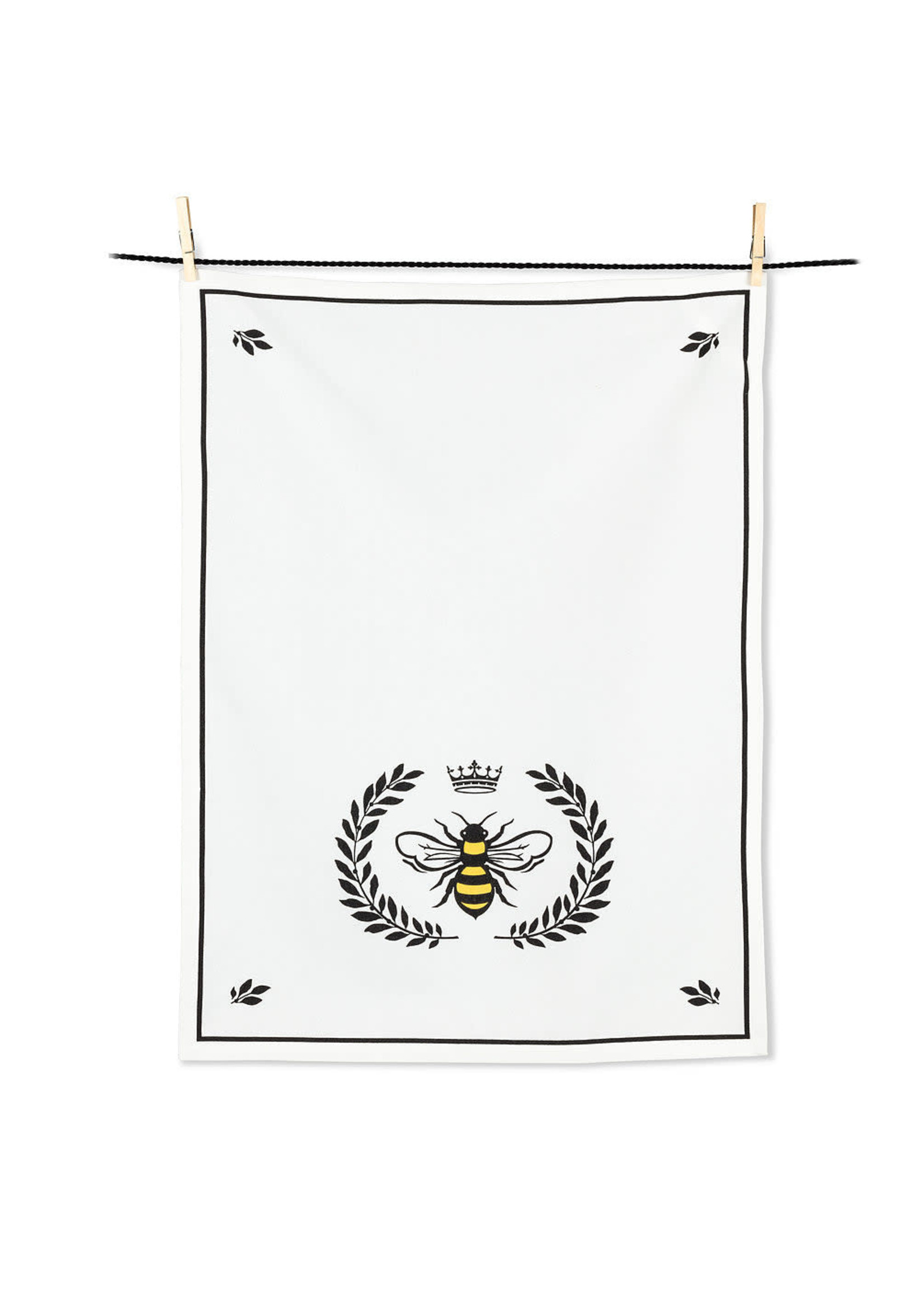 Bee in Crest Tea Towel