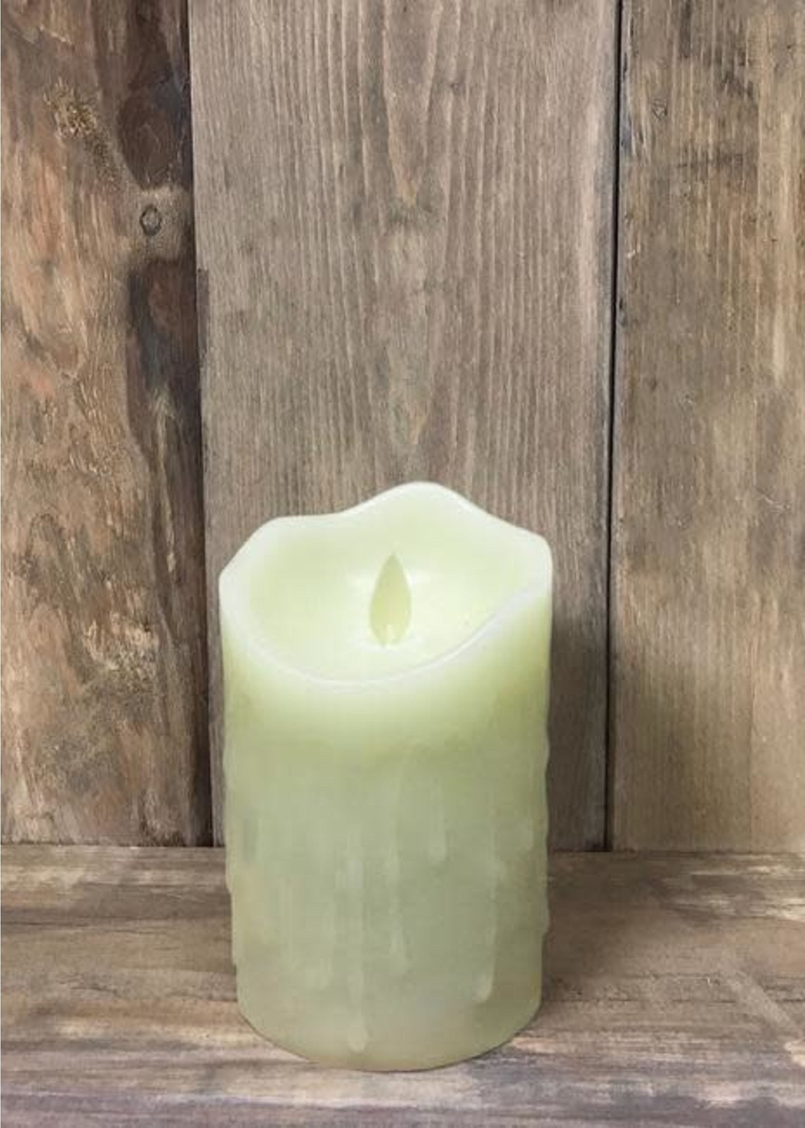 Ivory Moving Flame LED Pillar Candle
