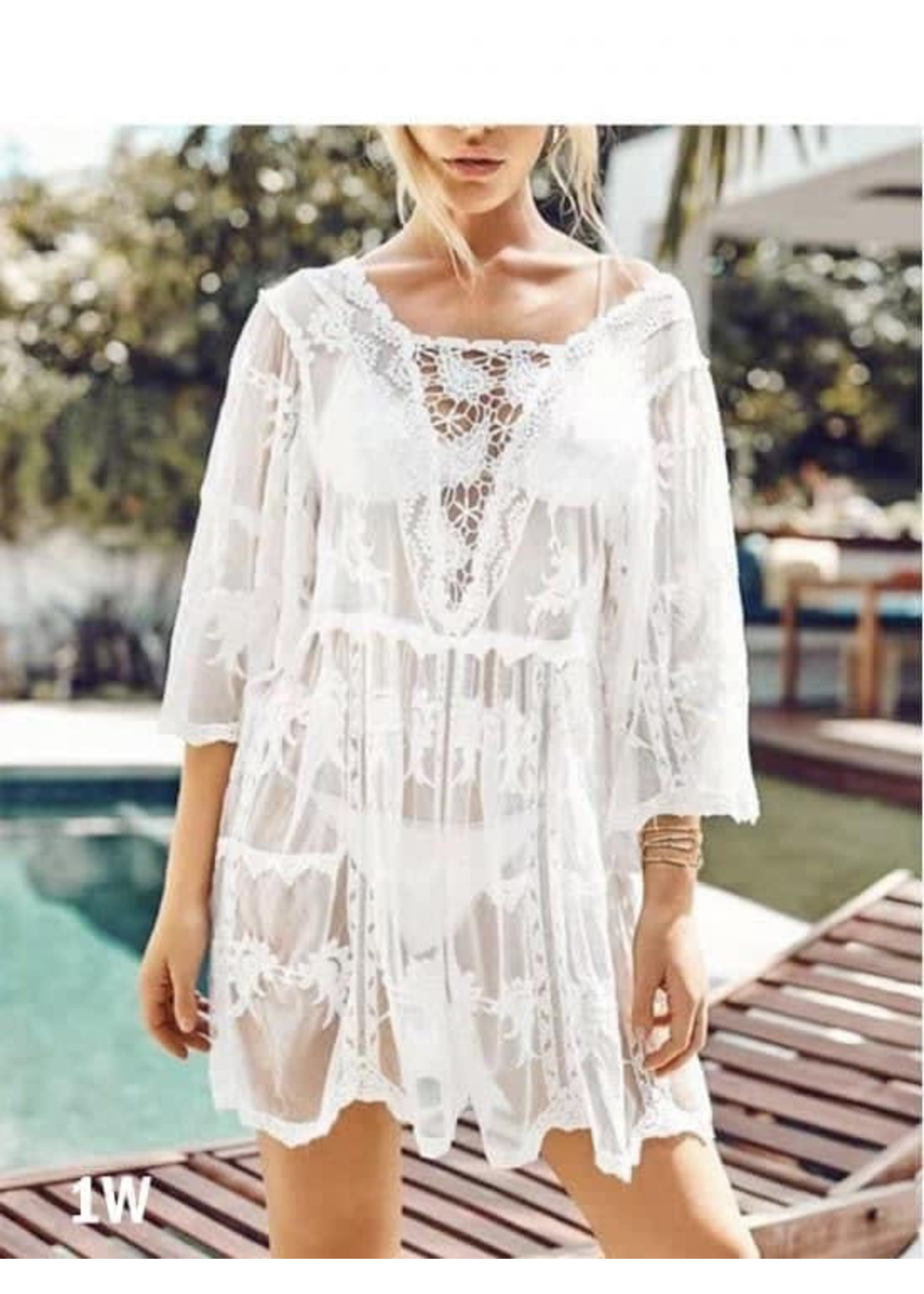 Flowy Lace Cover Up Top