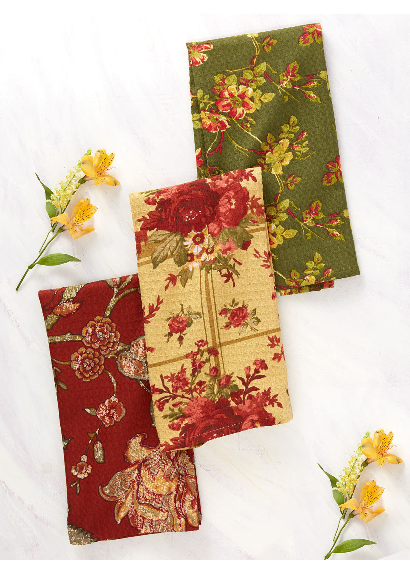 April Cornell Nature's Patchwork Tea Towel Bundle