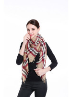 Triangle Blanket Scarf in Beige