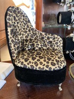 Leopard Print Chair Shaped Jewelry Box