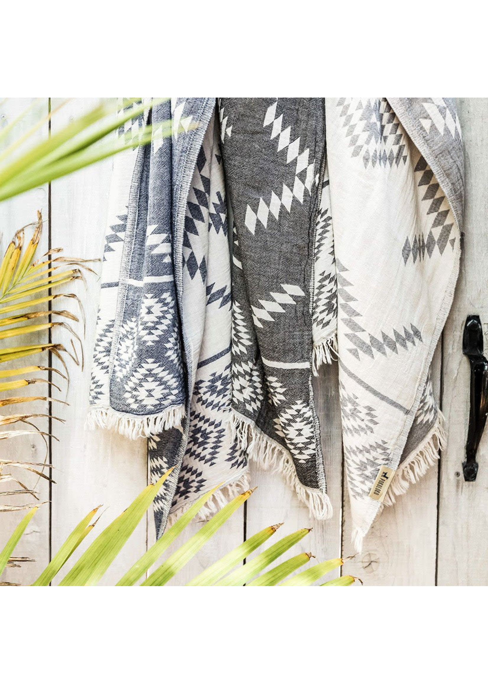 Pokoloko Reversible Geometric Turkish Towel