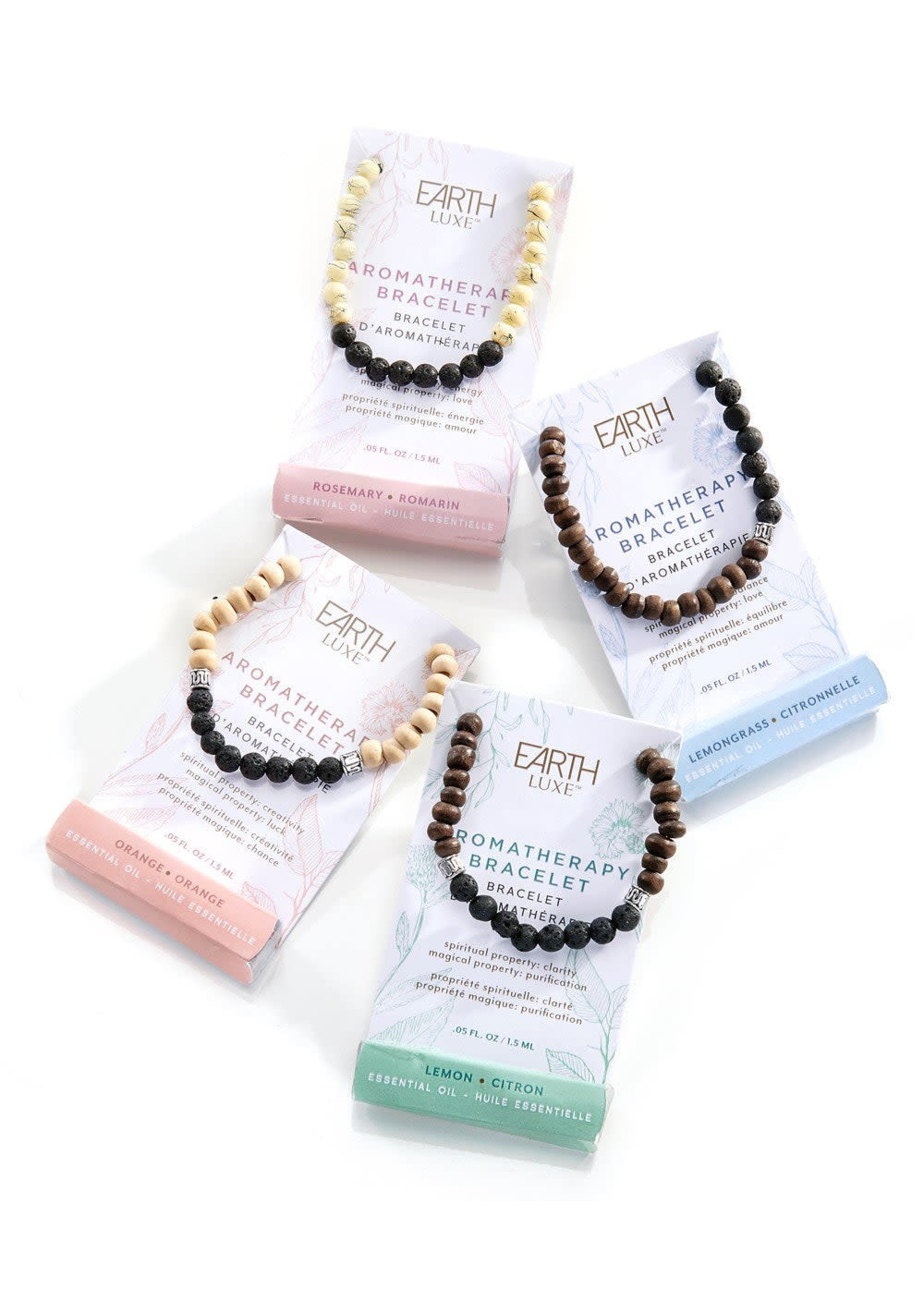 Earth Luxe Aromatherapy Bracelet & Essential Oil Set
