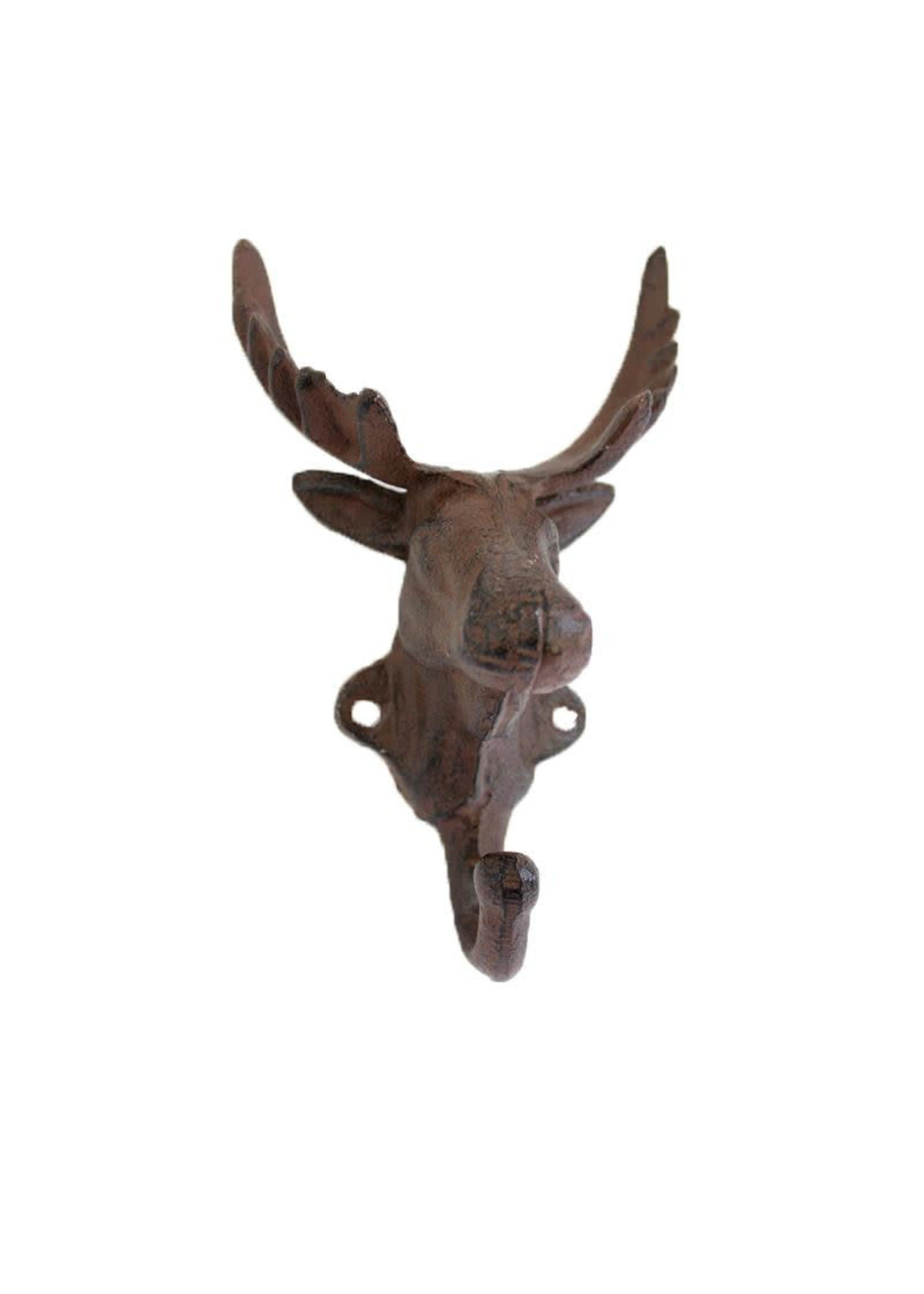 Cast Iron Moose Head Hook