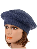 Navy Angora Blend Beret