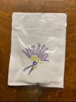 Embroidered Lavender Pouch