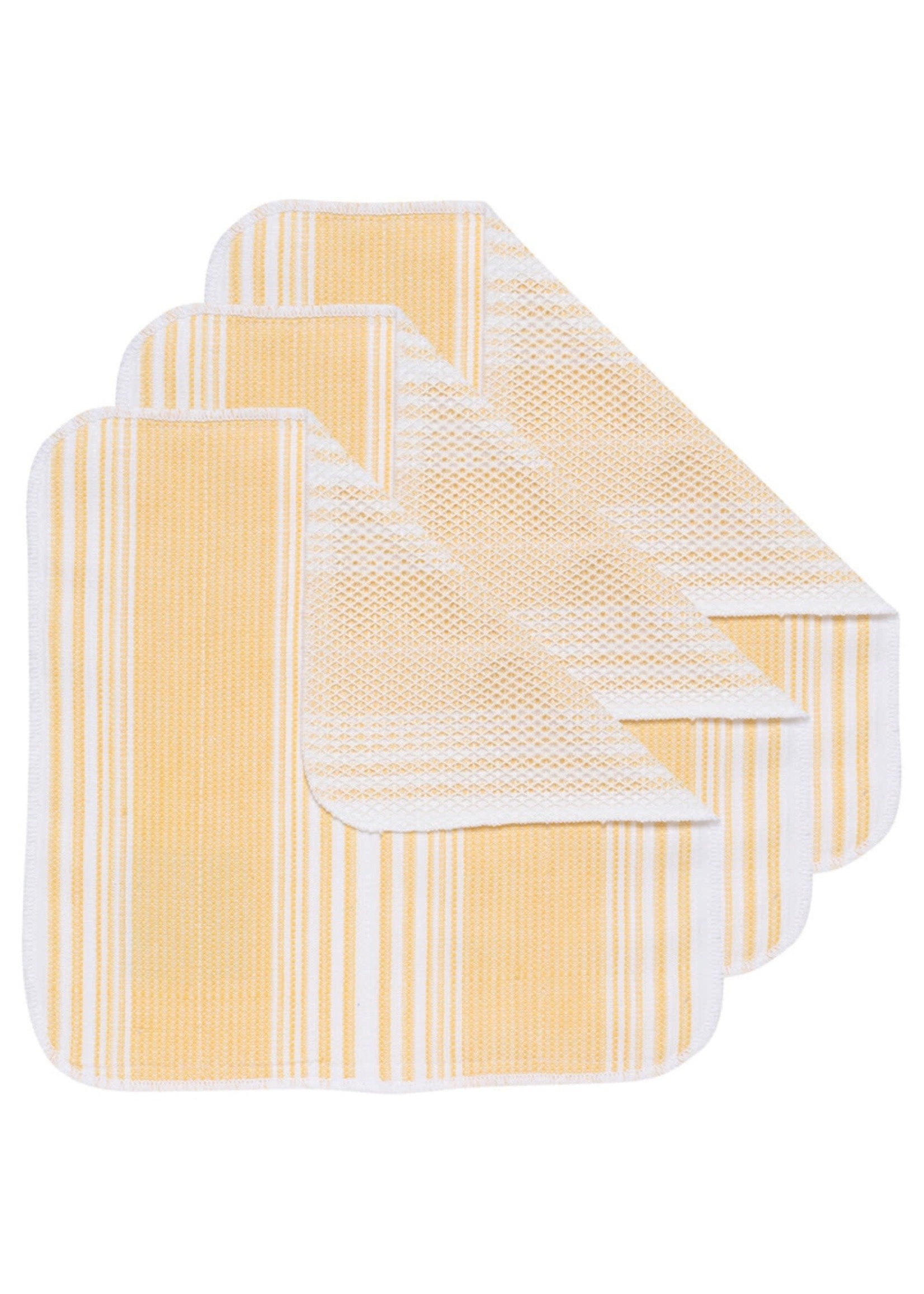 Scrub It Dishcloth Set of 3 in Lemon Yellow