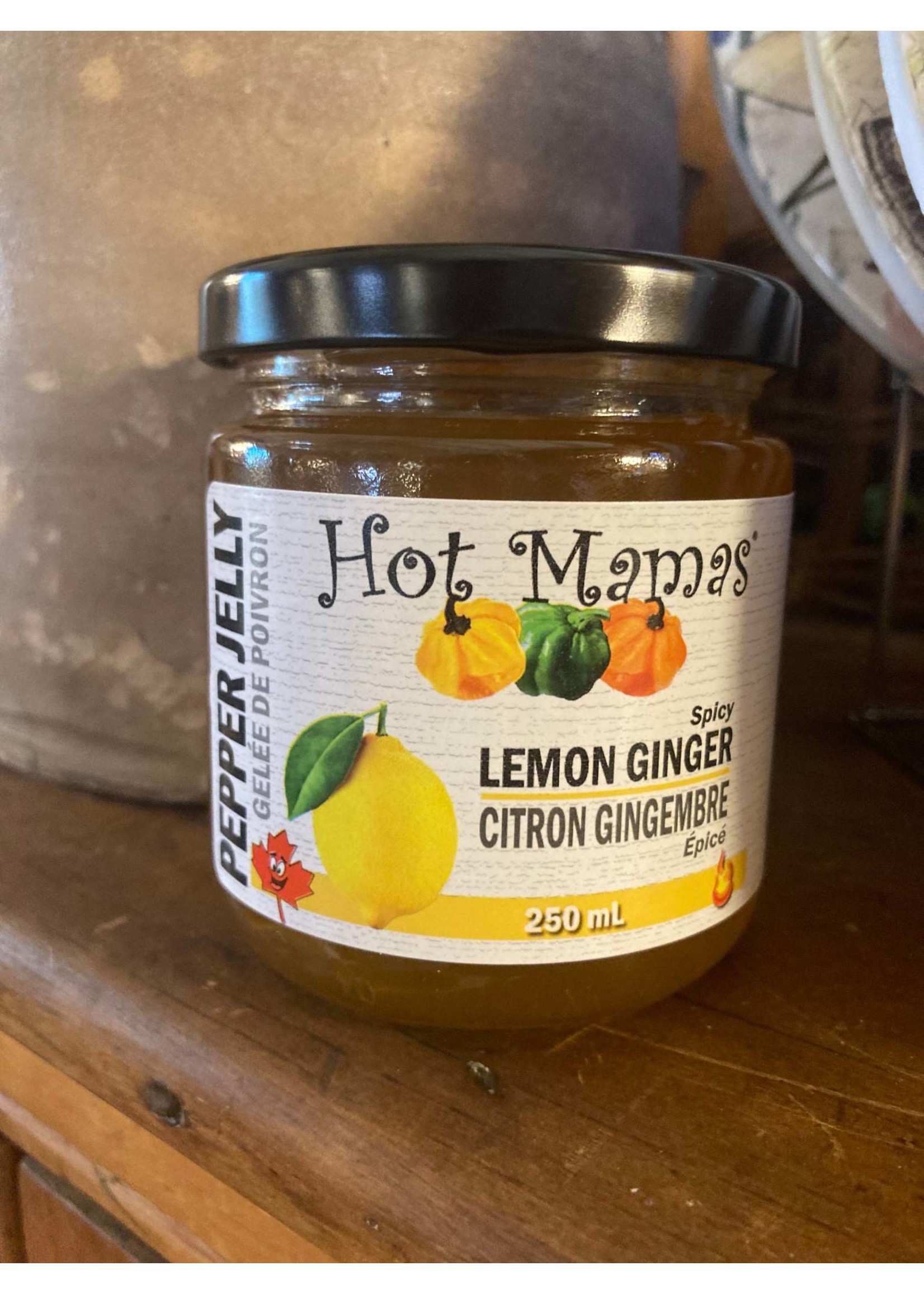 Hot Mamas Lemon Ginger Pepper Jelly