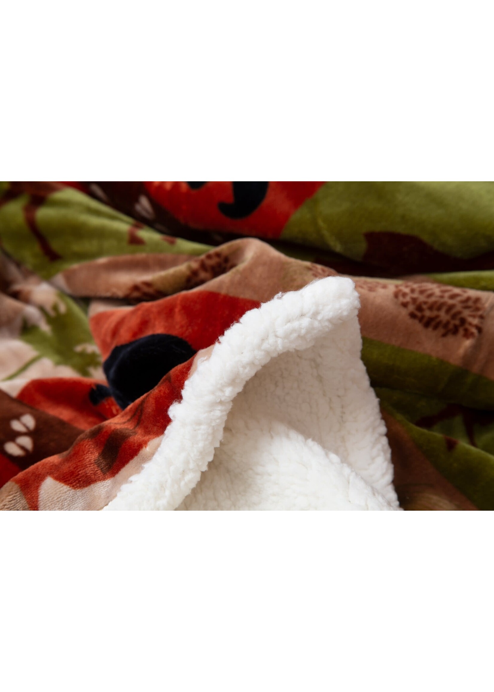 Carstens Patchwork Lodge Plush Throw